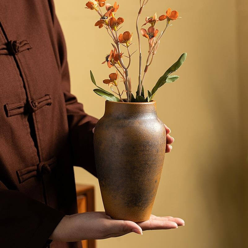 Keramik-Vase im Retro-Look