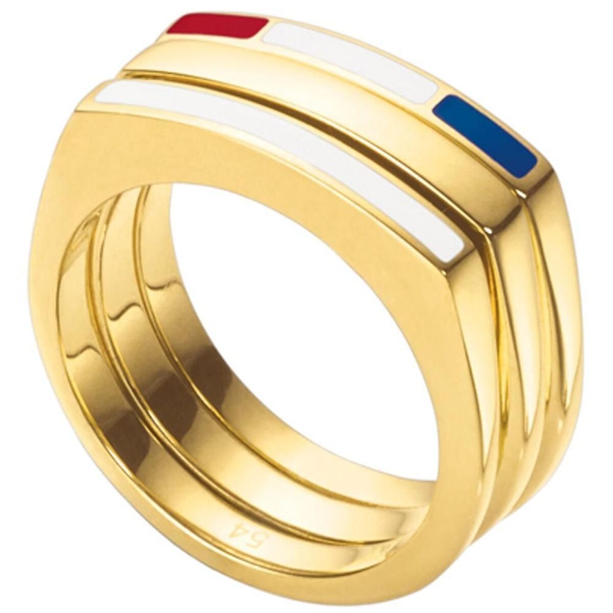 Tommy Hilfiger Damenring aus Edelstahl, gold