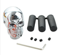 3D Totenkopf Schaltknauf mit blauen LED-Augen
