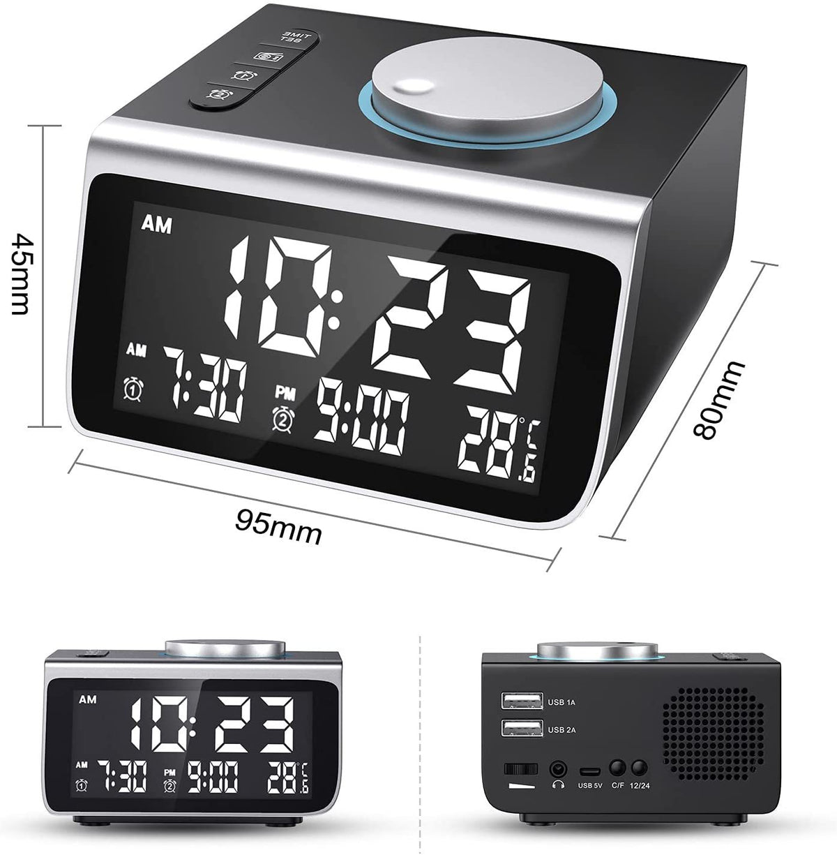 Digitaler Radiowecker mit USB-Ladeanschluss – Bild 6 | LuxeStyle