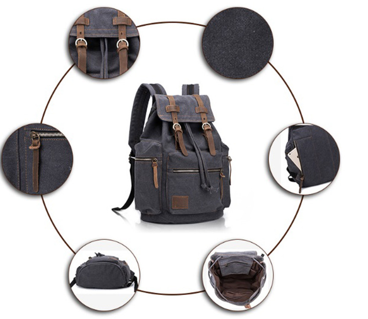 Retro Canvas Bag für Herren – Bild 7 | LuxeStyle