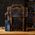 Rucksack aus echtem Rindsleder – Bild 5 | LuxeStyle