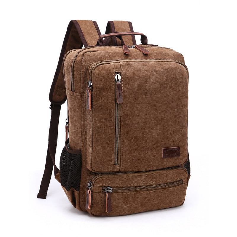 Retro-Rucksack aus Canvas – Bild 6 | LuxeStyle