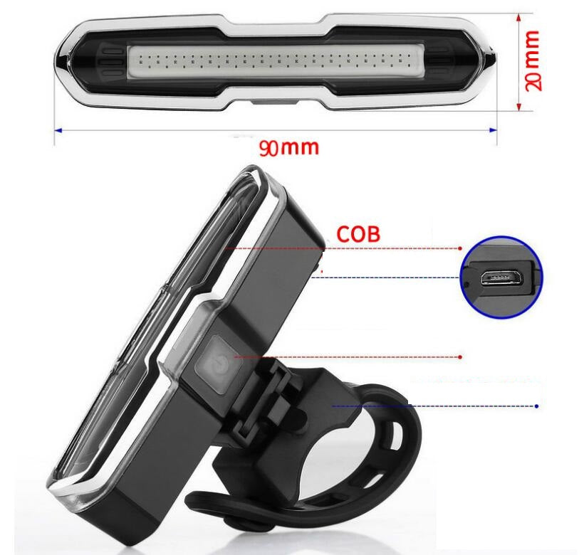 USB Rücklicht Rot-Blau für Mountainbikes – Bild 6 | LuxeStyle