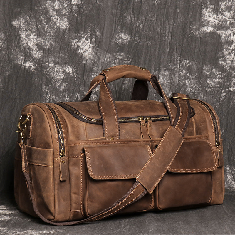 Vintage-Leder Reisetasche