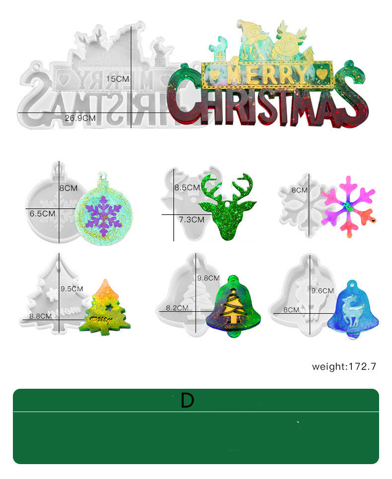 Weihnachtsbaumglocke Schneeflocke Silikonform – Bild 4 | LuxeStyle