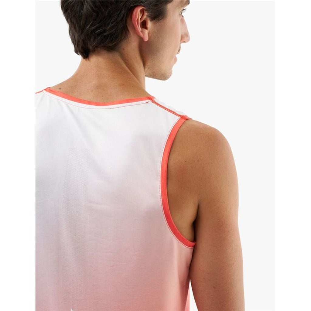 Ärmelloses Herren-T-Shirt Compressport Performance Weiss