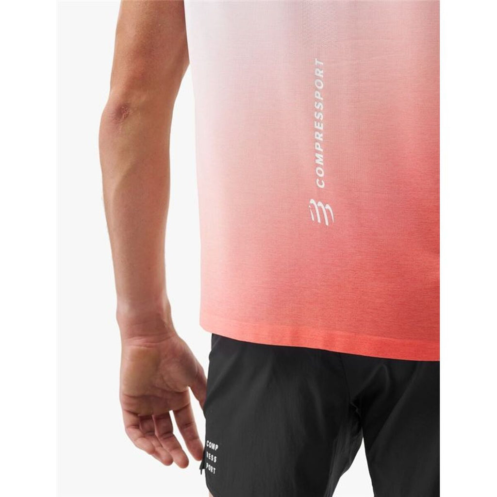 Ärmelloses Herren-T-Shirt Compressport Performance Weiss