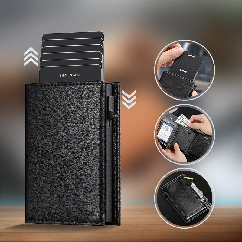 Echtes Rinderleder Kartenhalter | LuxeStyle
