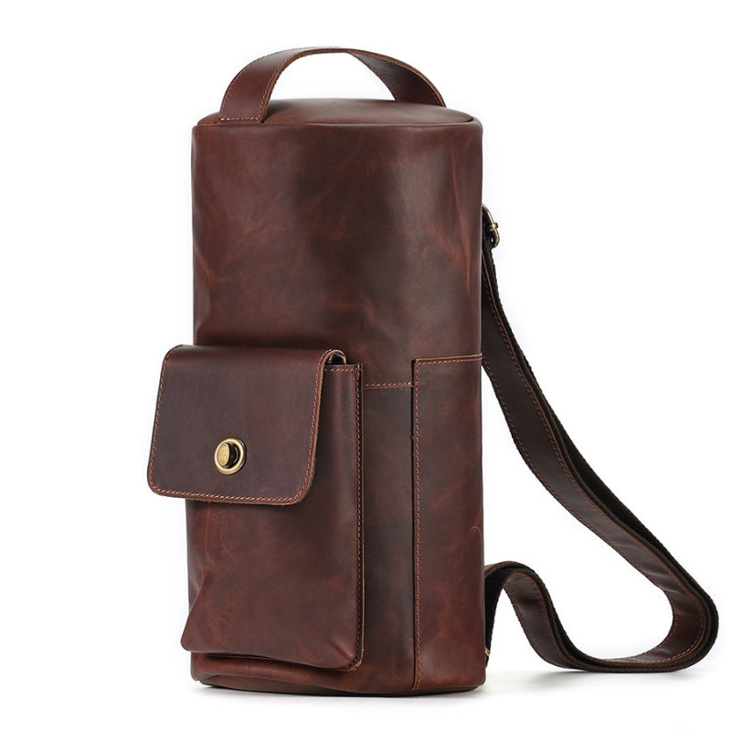 Vintage Umhängetasche aus Crazy Horse Leder