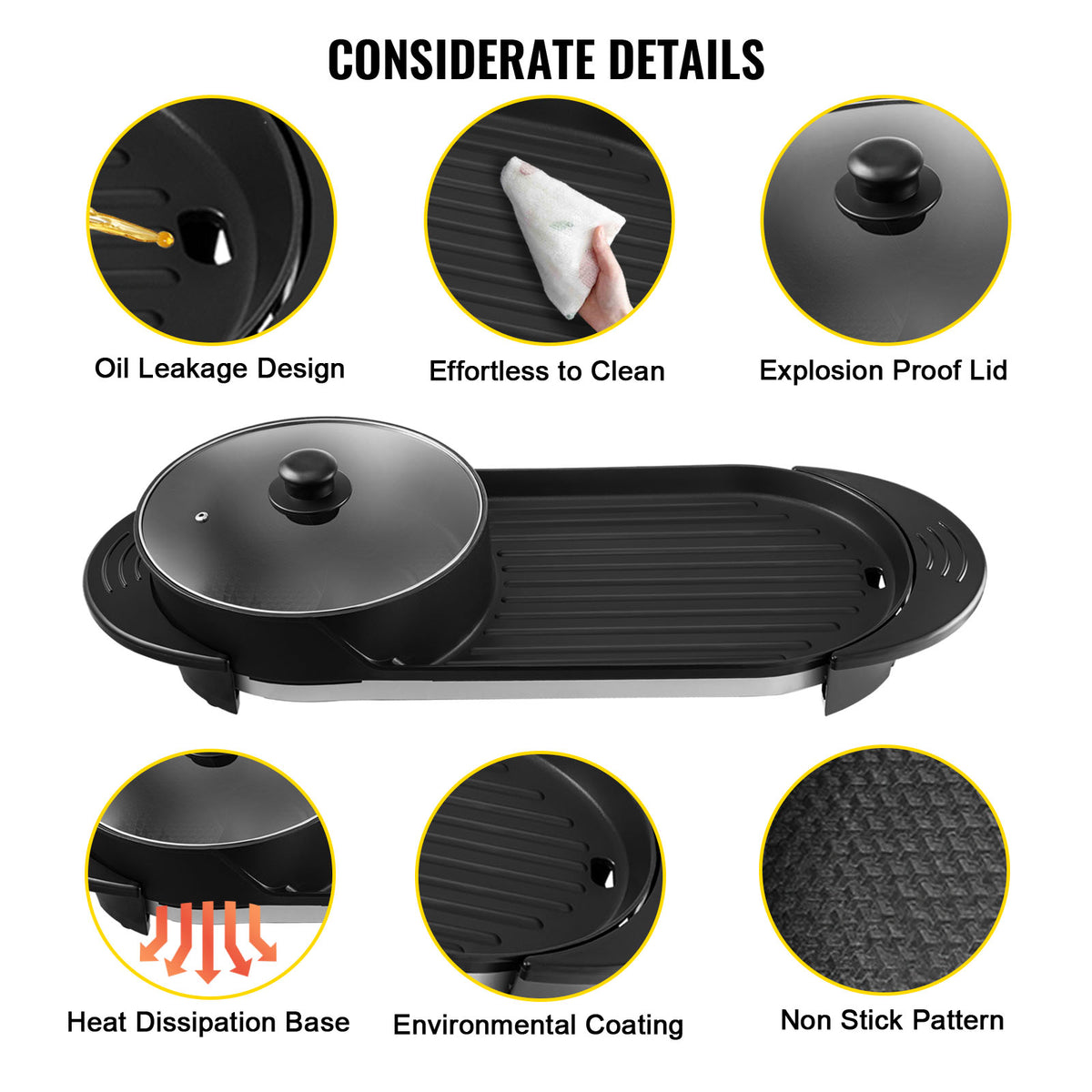Multifunktionaler Antihaft Shabu-Shabu Grill – Bild 6 | LuxeStyle