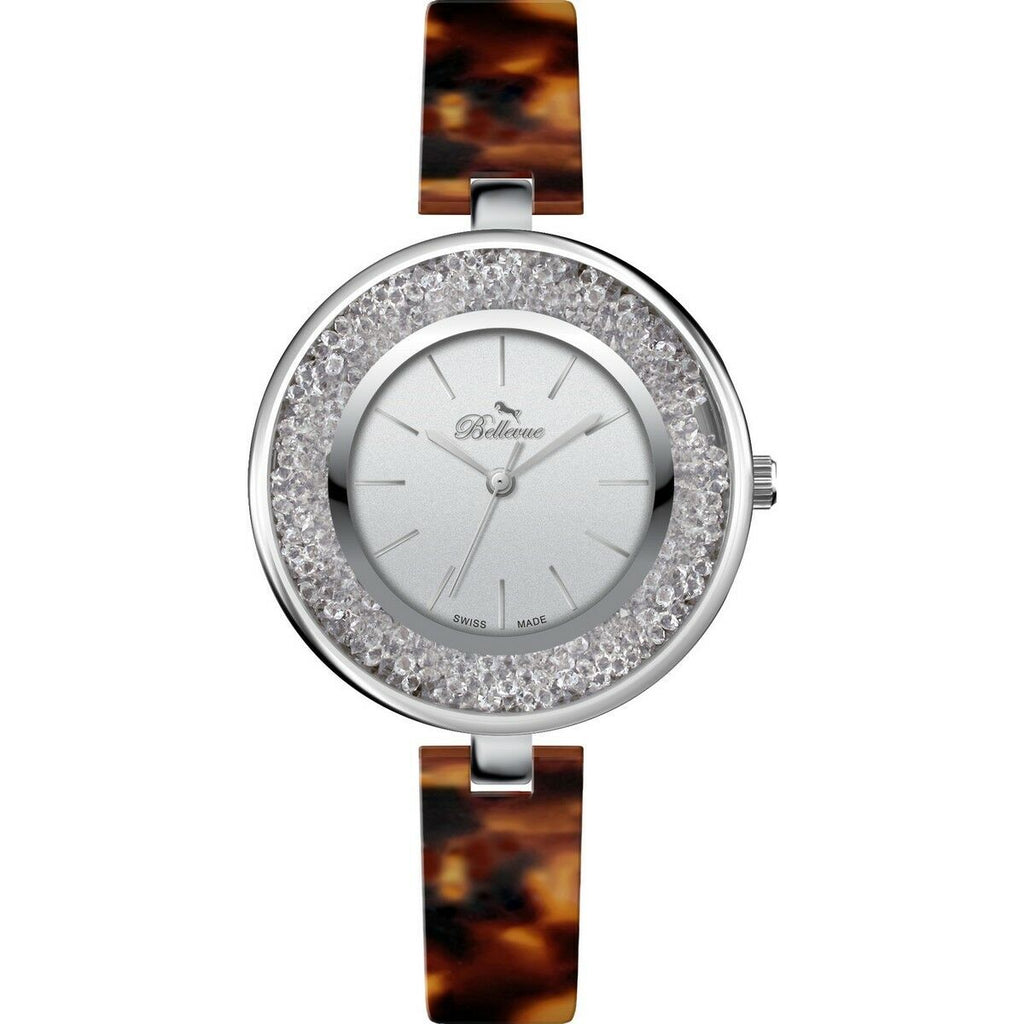 Bellevue Damenuhr D71 – graues Gehäuse, elegantes Design