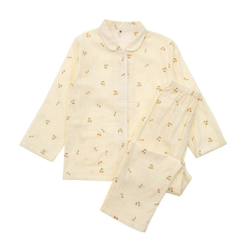 Niedliches Pyjama-Set aus Baumwollgaze für Kinder