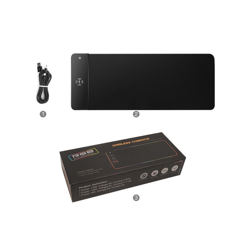 RGB Mauspad mit kabelloser Ladefunktion – Bild 5 | LuxeStyle