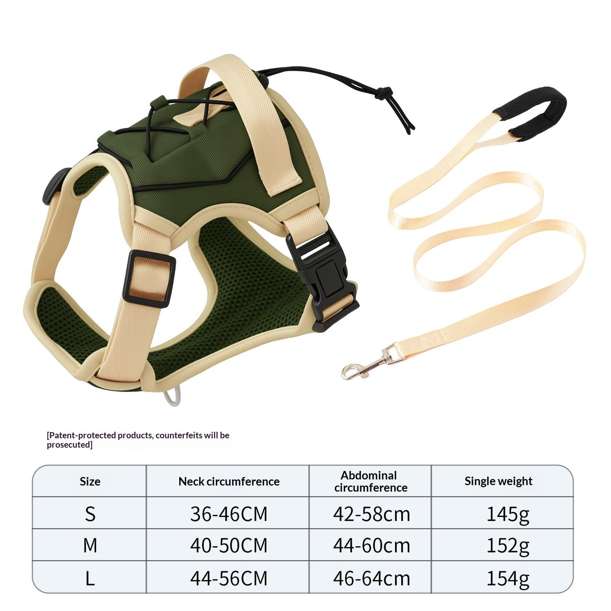 Hundeleine, 1,2 m, Grün, Flachseil – Bild 3 | LuxeStyle