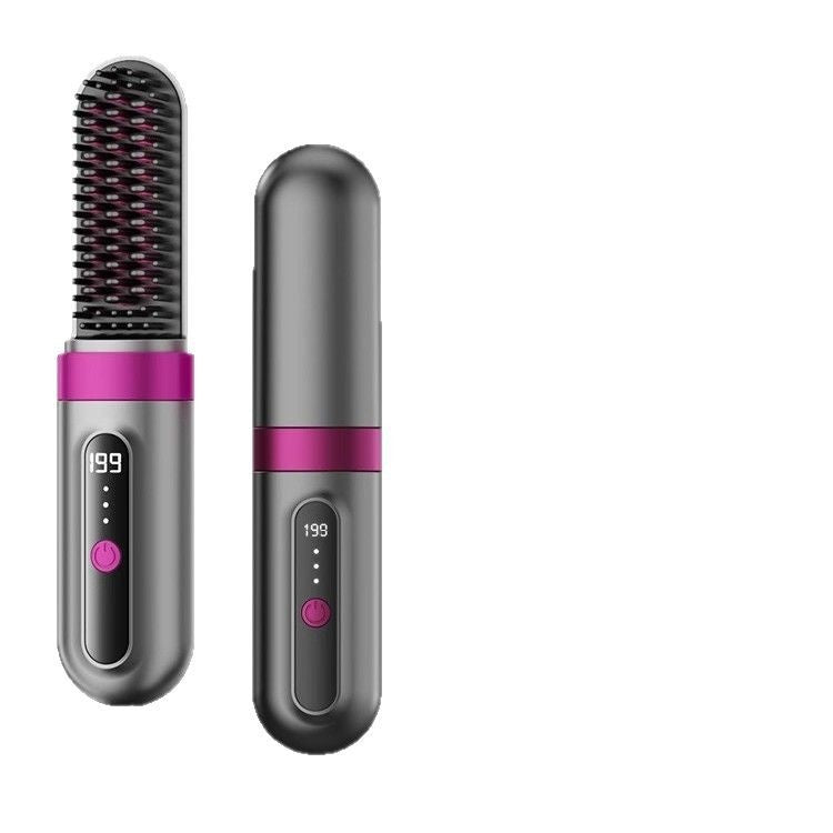 Kabelloser 2-in-1 Haarglätter und Lockenstab mit Ionen – Ansicht 4