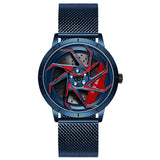 Farbe: Mesh Gürtel Blau Rot