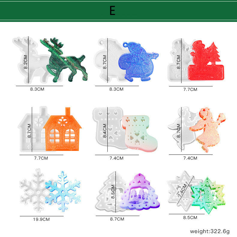 Weihnachtsbaumglocke Schneeflocke Silikonform – Bild 2 | LuxeStyle