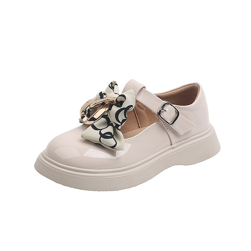 Mädchen Lederschuhe mit Schleife – Bild 6 | LuxeStyle