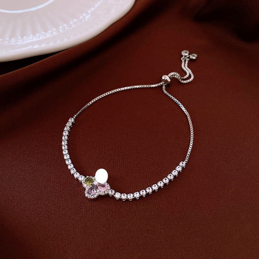 Chic Zirkonia-Herz Armband