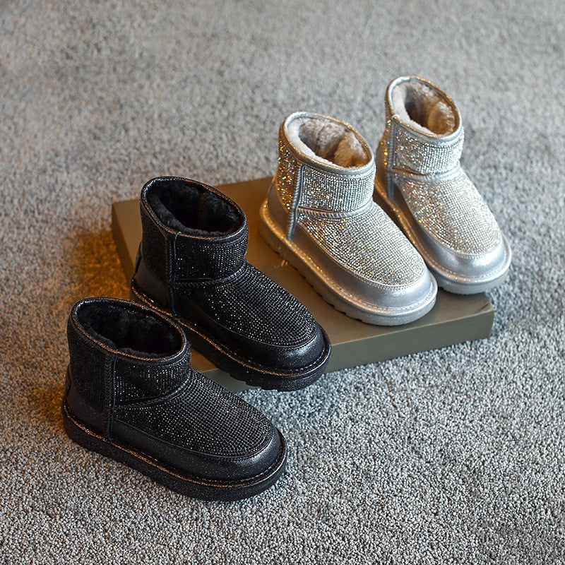 Warme Kinder-Mid-Boots mit Plüschfutter – Bild 1 | LuxeStyle
