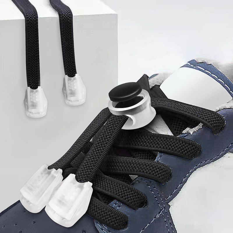 Elastische Schnürsenkel mit Schnallen (1 Set)