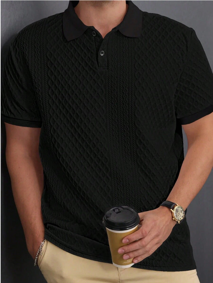 Polo-Shirt mit Jacquard-Muster – Bild 3 | LuxeStyle
