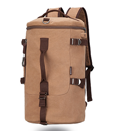 Rucksack für 15" Laptop – Canvas, Farben: Kaffee, Schwarz, Blau – Bild 5 | LuxeStyle