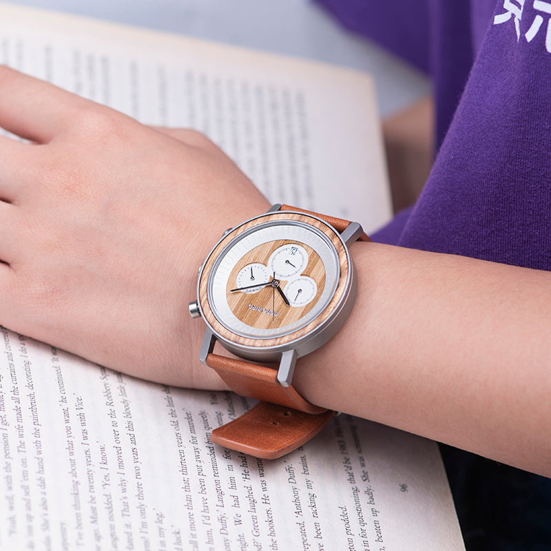 Holz-Chronograph mit Edelstahl – Bild 9 | LuxeStyle