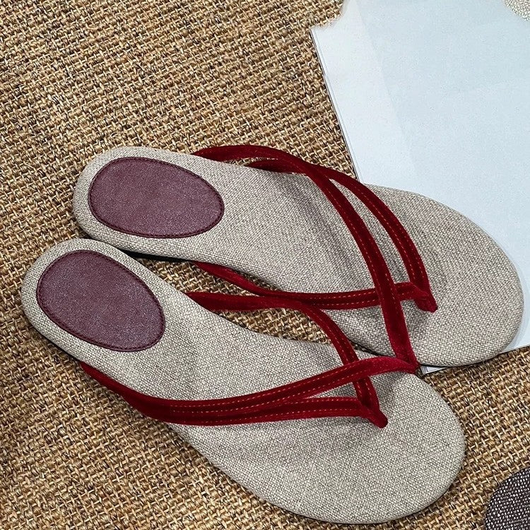Korean-Style Leder Flip-Flops