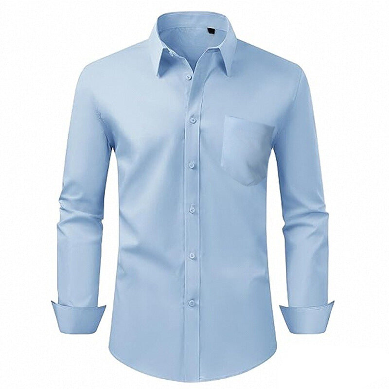 Atmungsaktives Langarmhemd für Herren – Bild 4 | LuxeStyle