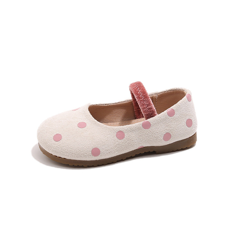 Rote Punkte Schuhe für Mädchen