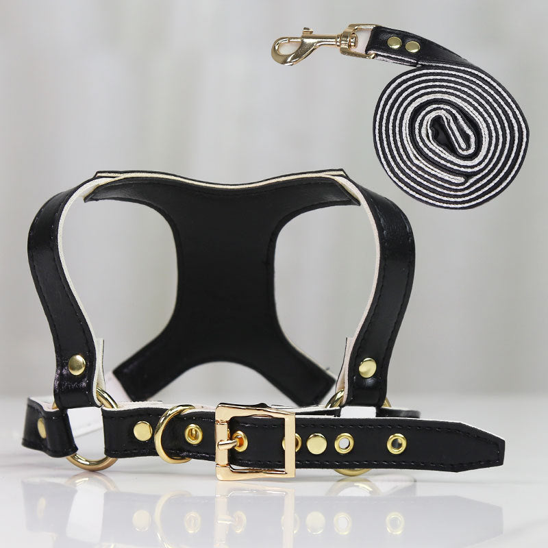 Leder-Brustgeschirr für Hunde und Katzen | LuxeStyle