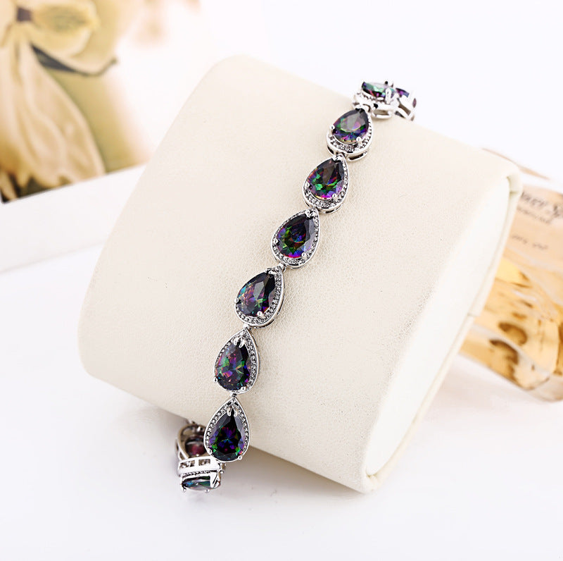 Mehrfarbiges Edelstein-Armband – Bild 5 | LuxeStyle