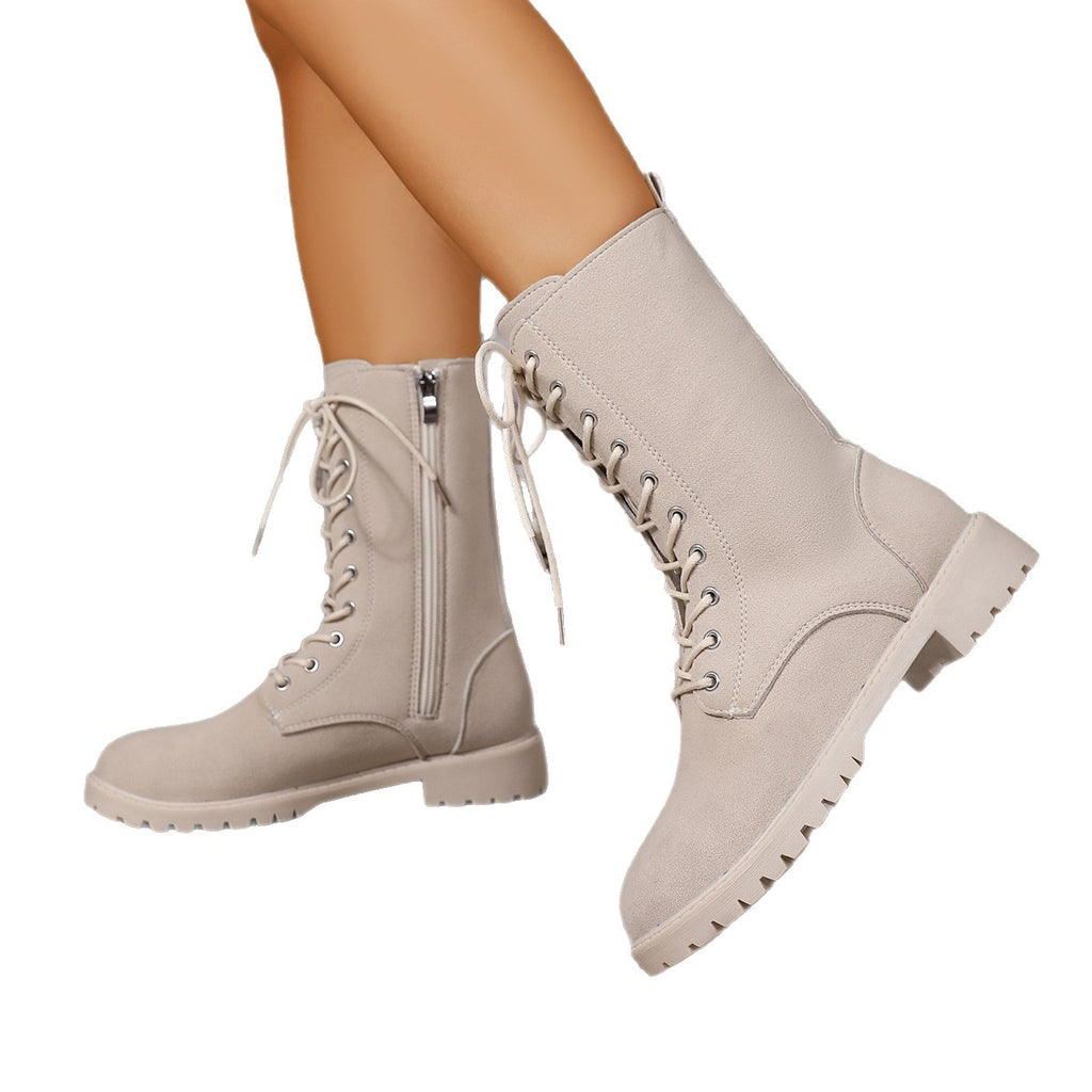 Martin Boots mit Rundspitze und Blockabsatz