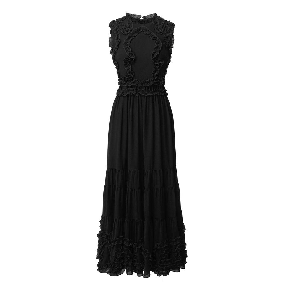 Elegantes ärmelloses Kleid mit Taillengürtel