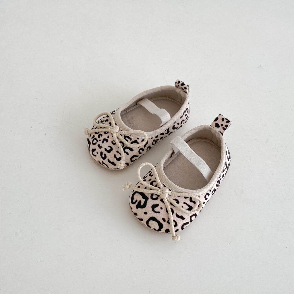Weiche Säulenschuhe für Mädchen mit Leopardmuster (Frühling/Herbst)