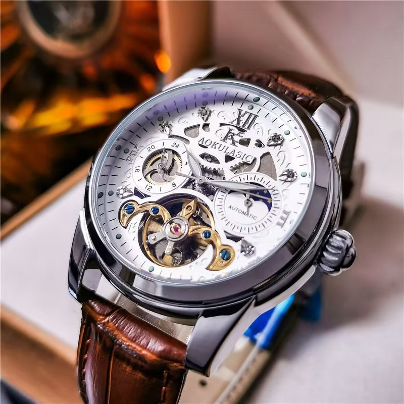 Automatische Vintage-Uhr Herren wasserdicht leuchtend