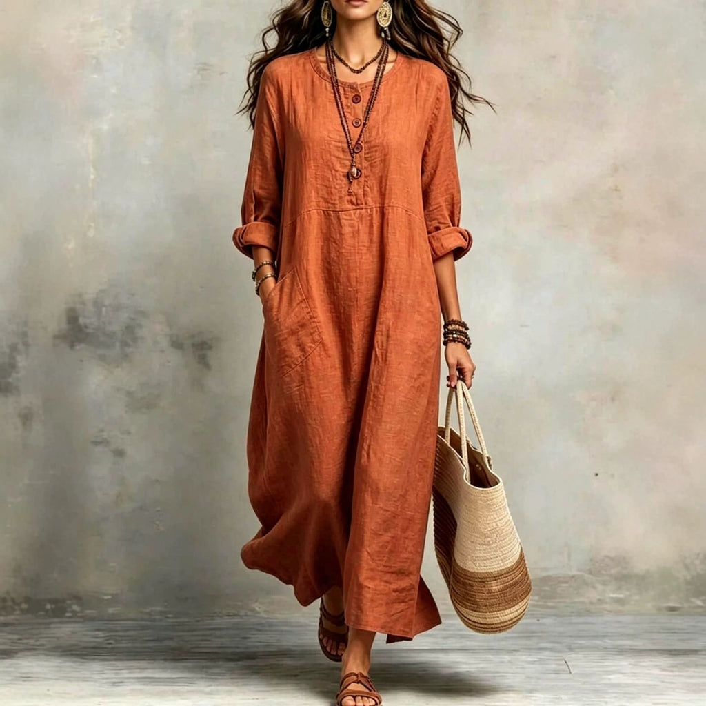 Casual-Langarm-Kleid – Bild 5 | LuxeStyle