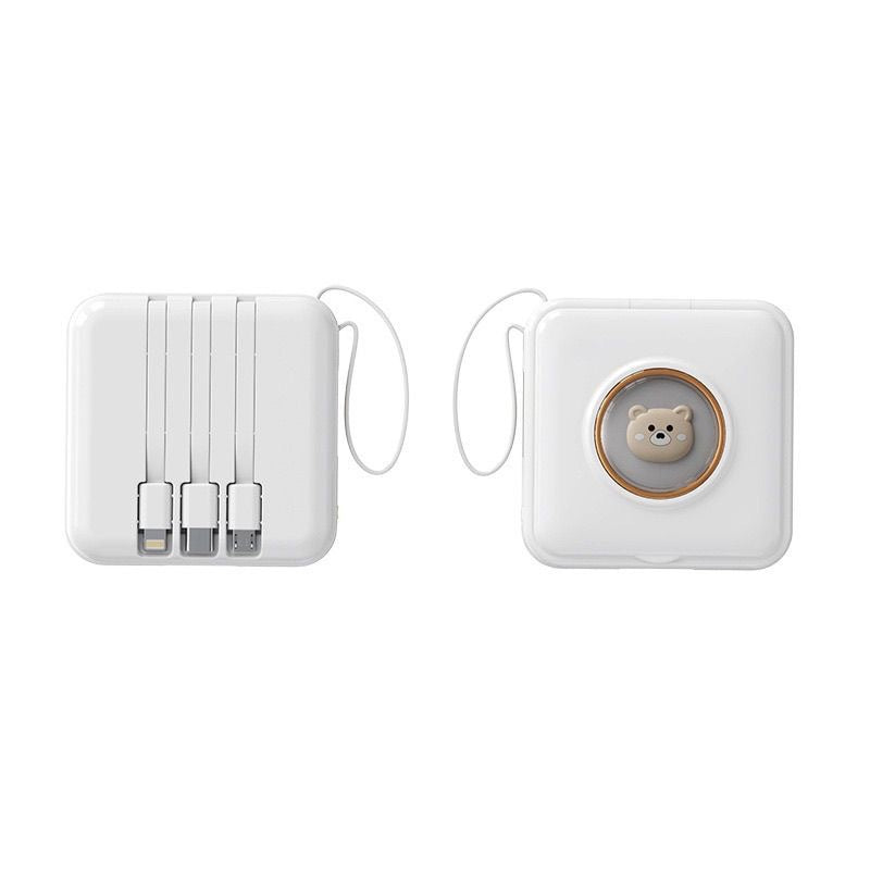 Powerbank mit Schminkspiegel und integriertem Kabel