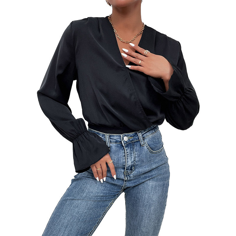 Eleganter Damen-Jumpsuit mit weiten Ärmeln – Ansicht 4