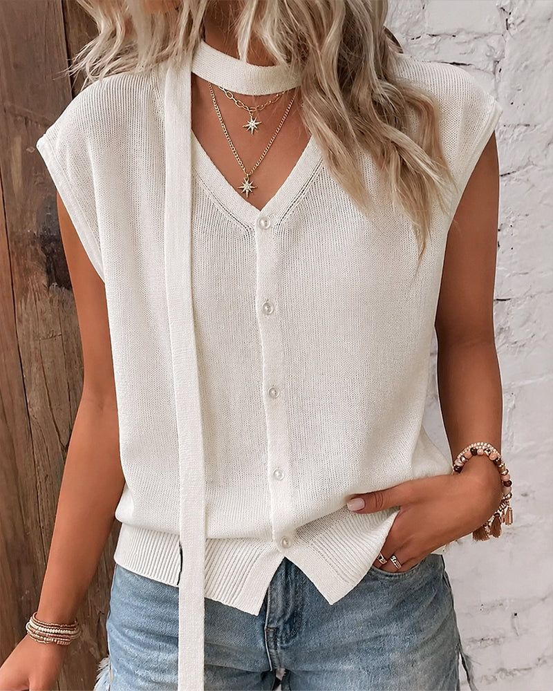 V-Ausschnitt Cardigan
