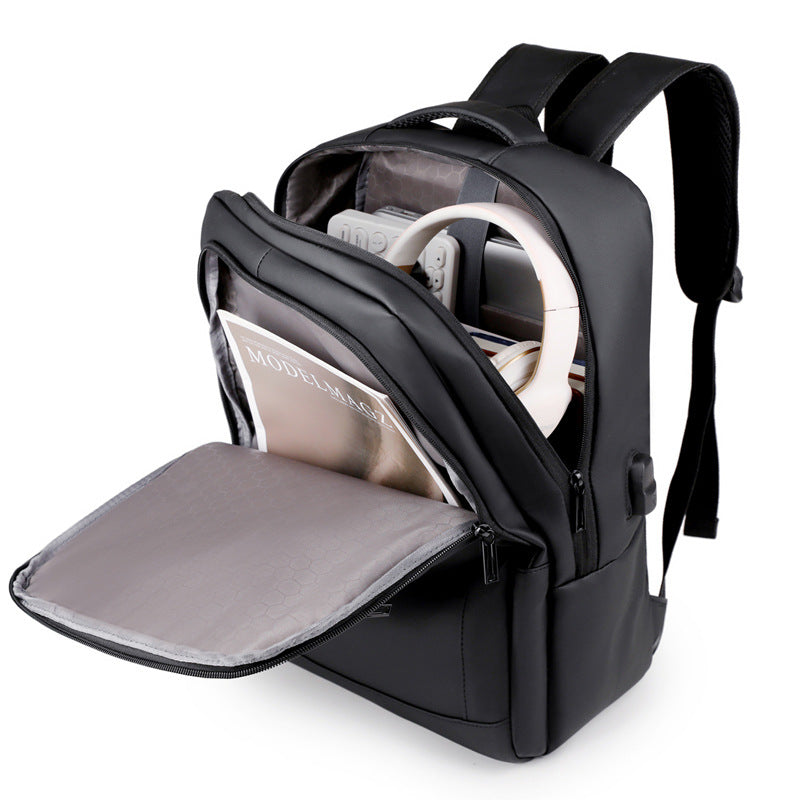 Wasserdichte Business-Computer-Tasche mit USB – Bild 2 | LuxeStyle