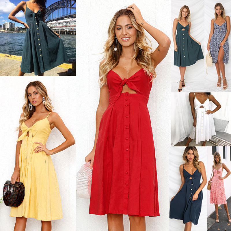 Sommerkleid ohne Ärmel und Rückenteil – für Party & Abend