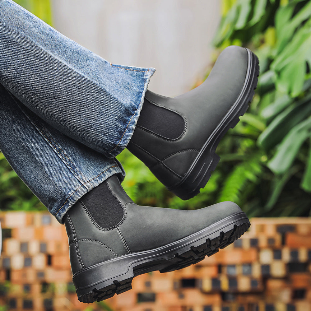 Chelsea Boots aus Leder für Herren