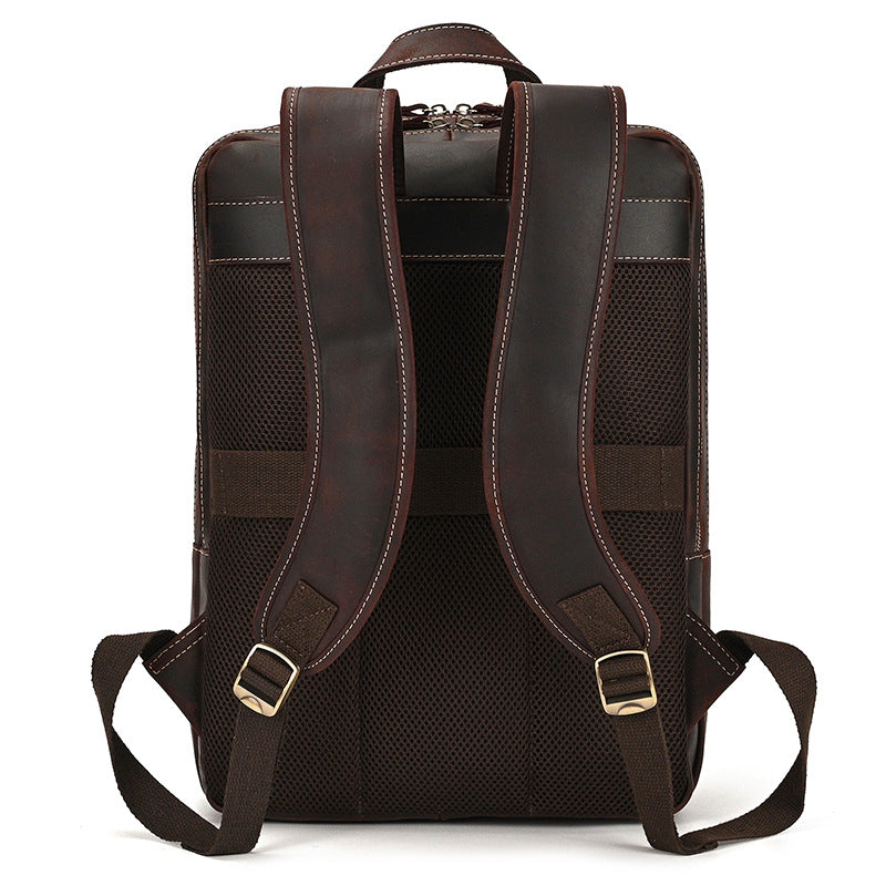 Lederrucksack Vintage Herren Rindsleder