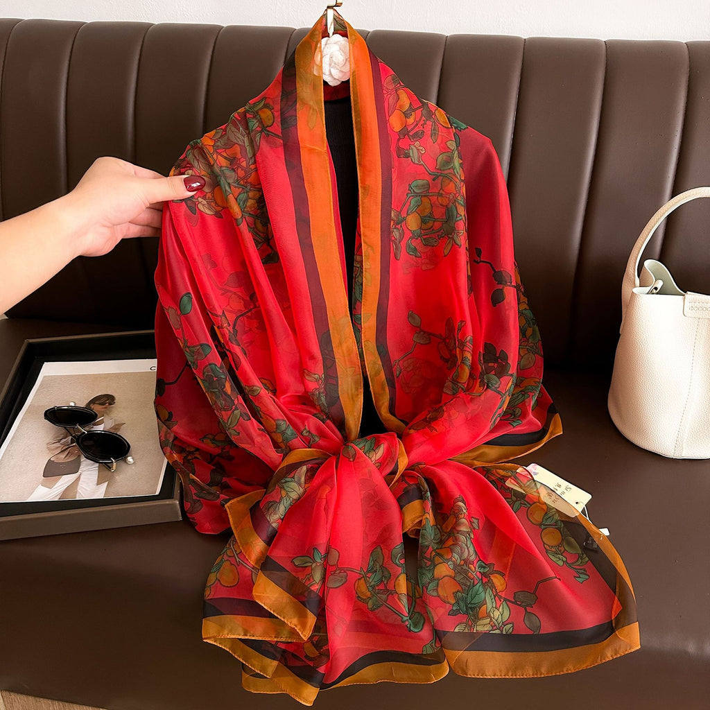 Seidenschal mit Druck und UV-Schutz – Bild 12 | LuxeStyle