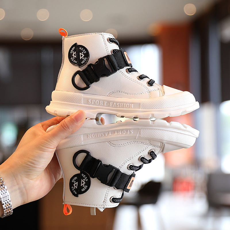 Kinder Worker-Boots aus Leder, rutschfest | LuxeStyle