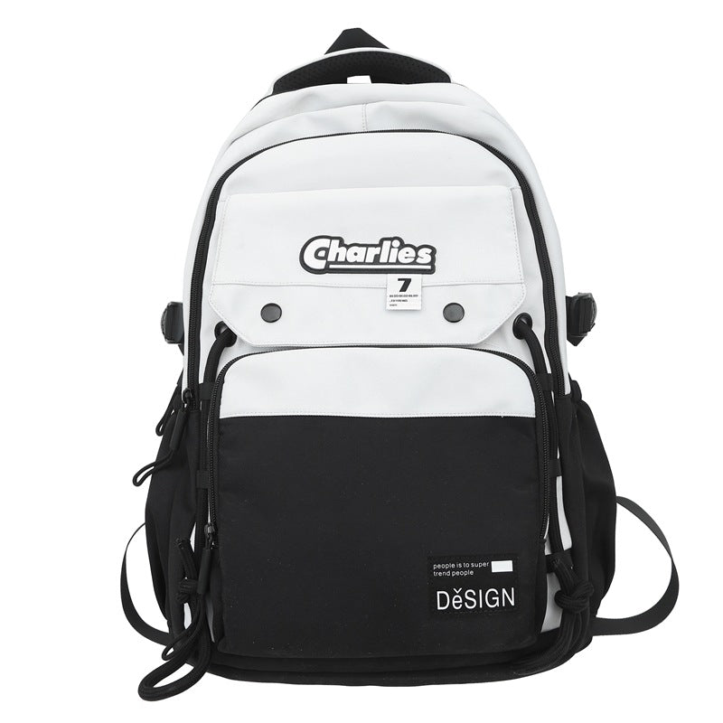 Grosser Rucksack mit Kontrastfarben für Männer – Bild 6 | LuxeStyle