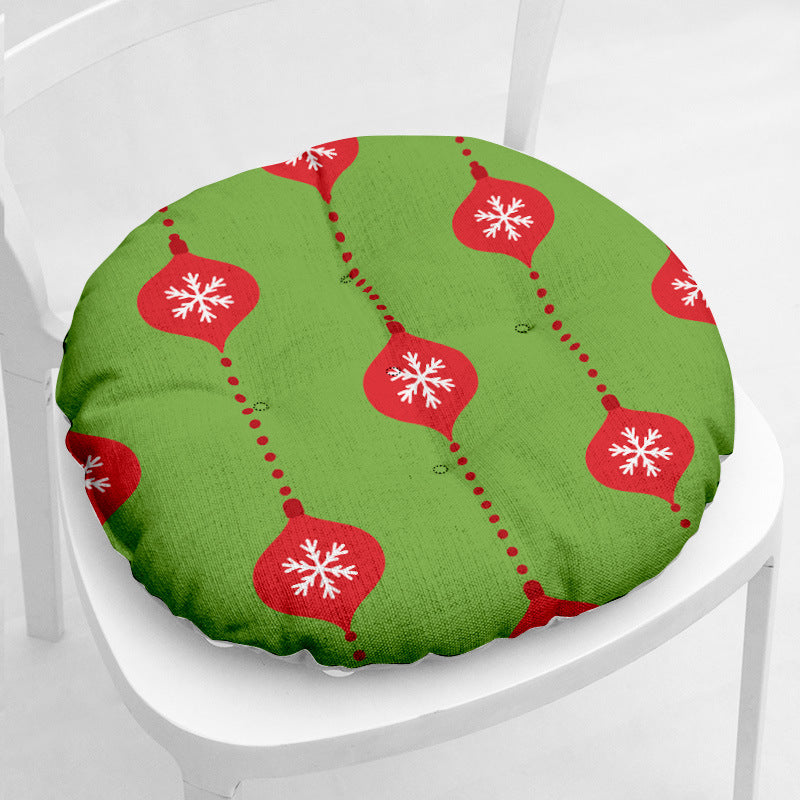 Stuhlkissen aus Baumwoll-Leinen-Mix mit Weihnachtsmotiv – Bild 10 | LuxeStyle